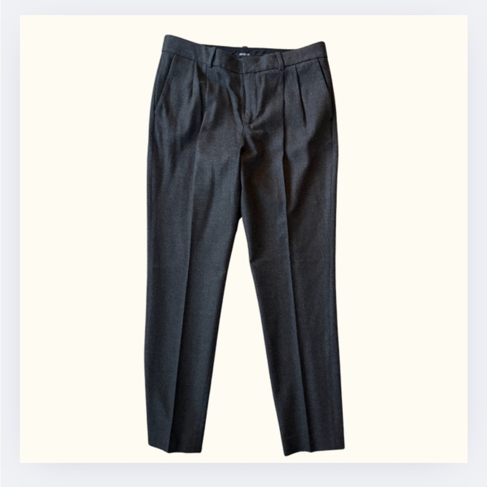 Madewell Wool-Blend Tapered Trouser | Charcoal | Women’s 6